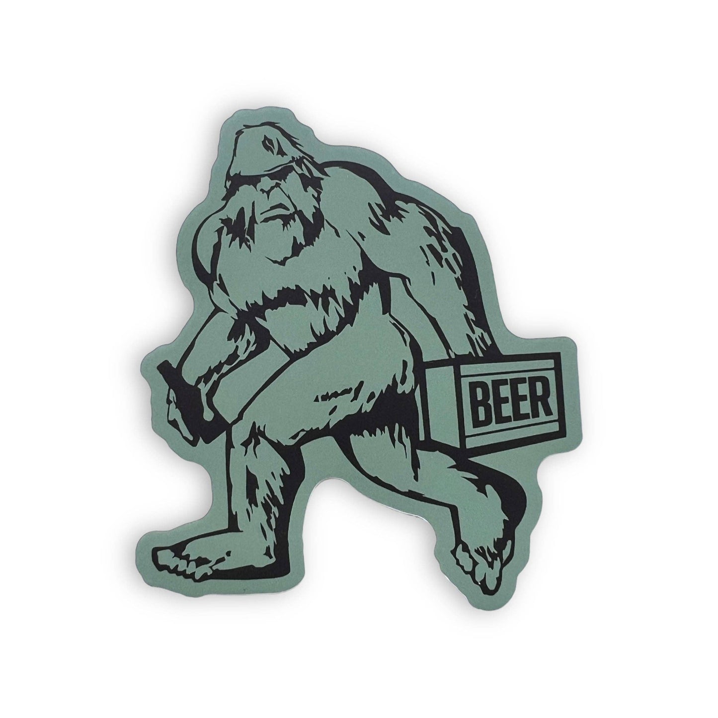 Bigfoot Loves Beer Sticker 029