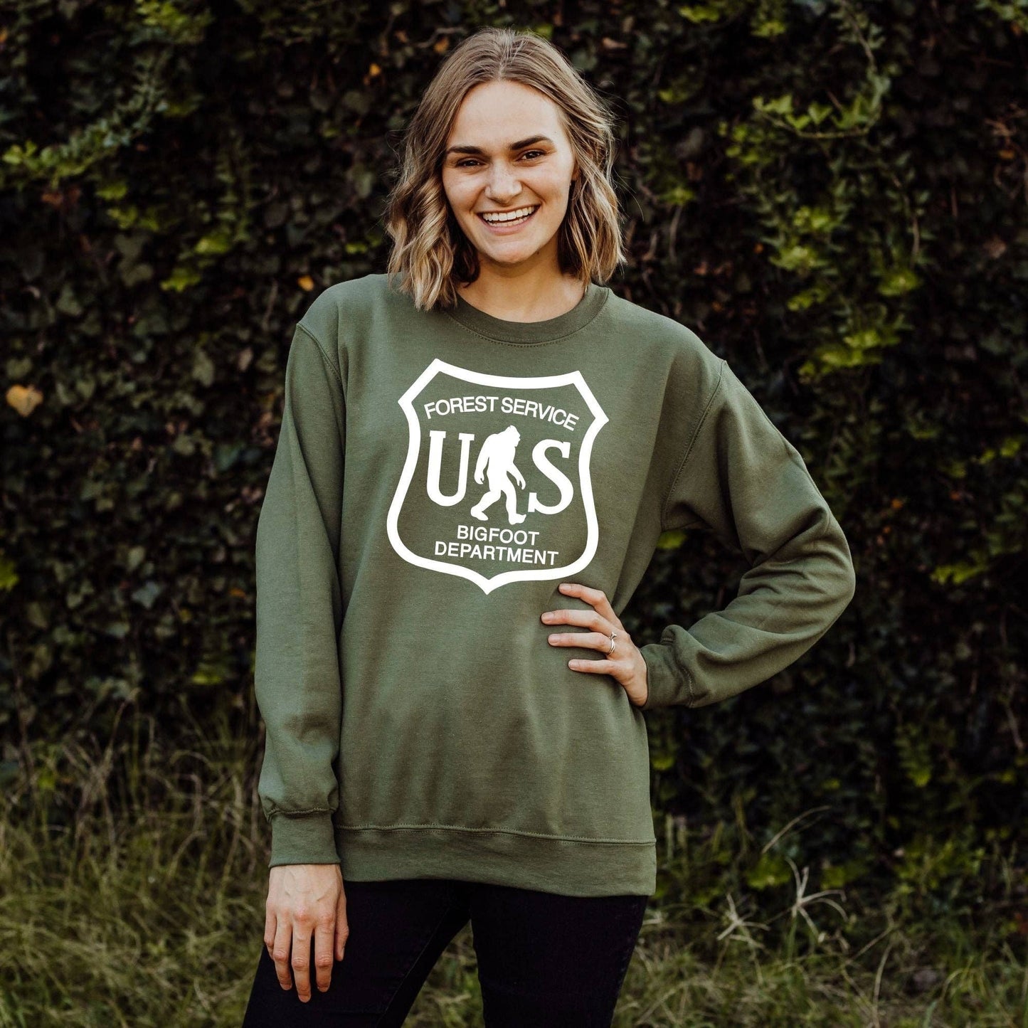 Bigfoot Forest Service Sweatshirt *UNISEX FIT* 255