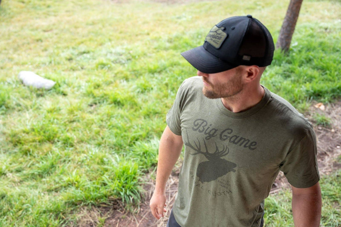 Big Game T-Shirt-Military Green Frost