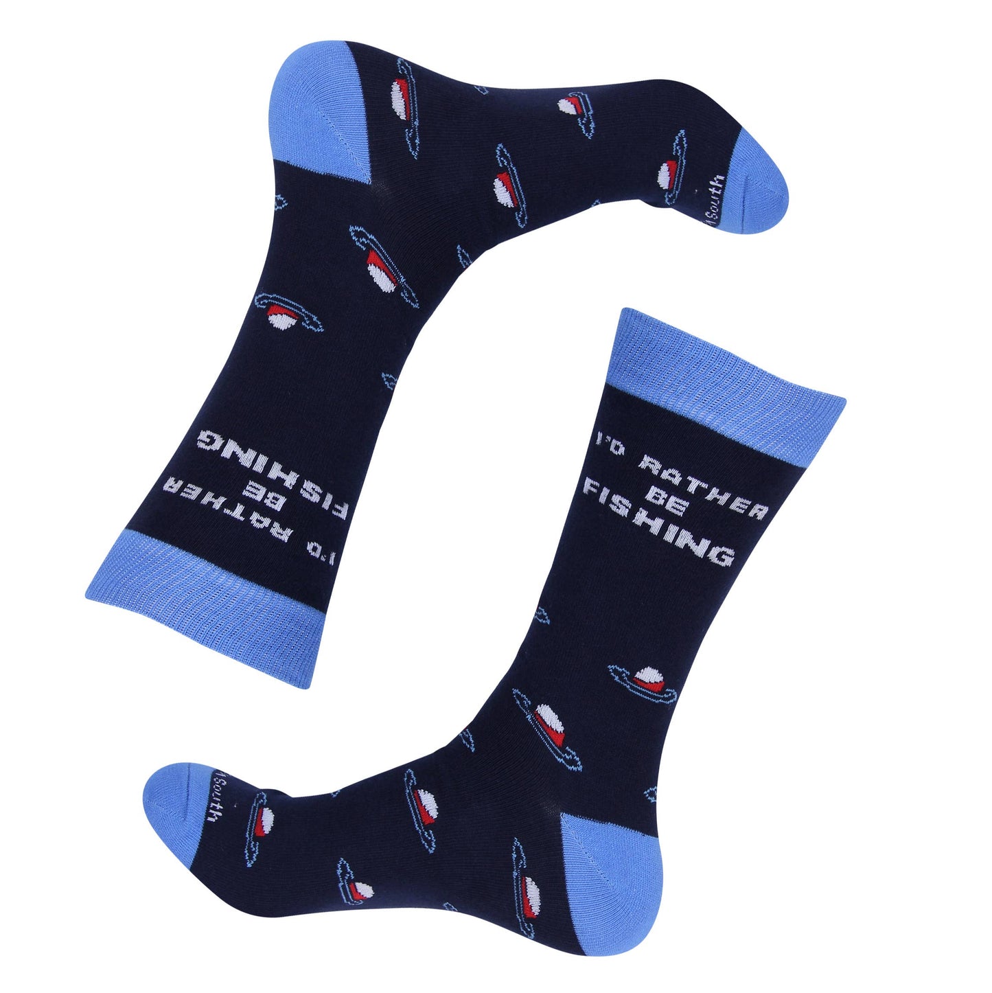 Fishing - Fishing Socks - Lake - I'd Rather Be Fishing