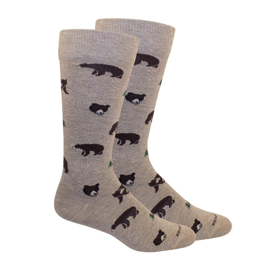 Brown Bear Crew Socks
