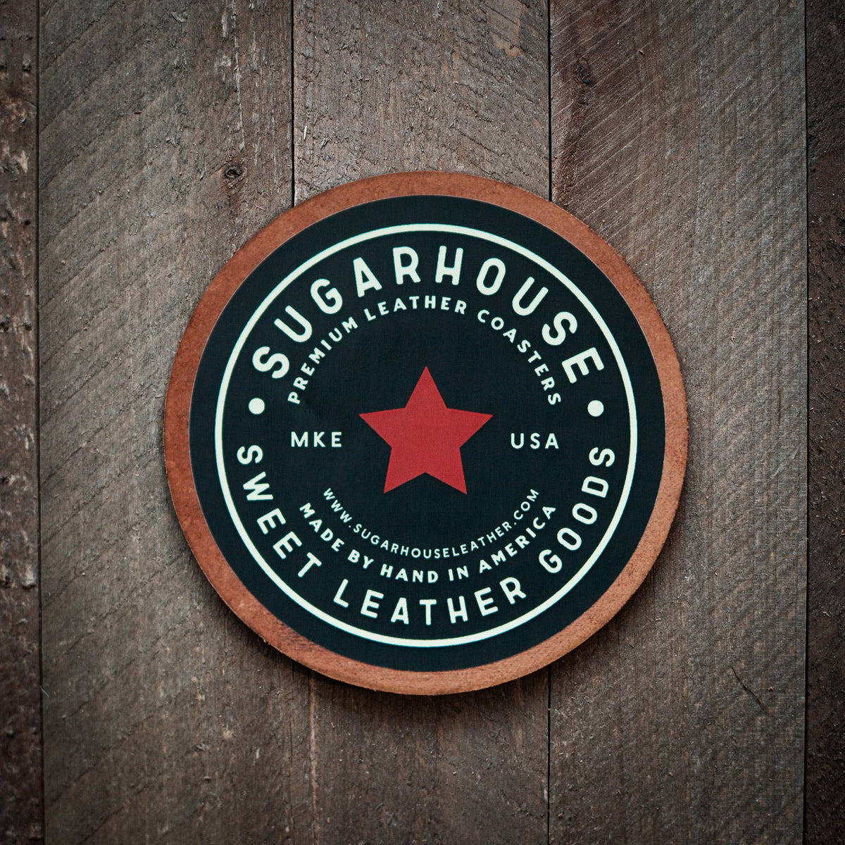 Cowgirl Shit Leather Coaster