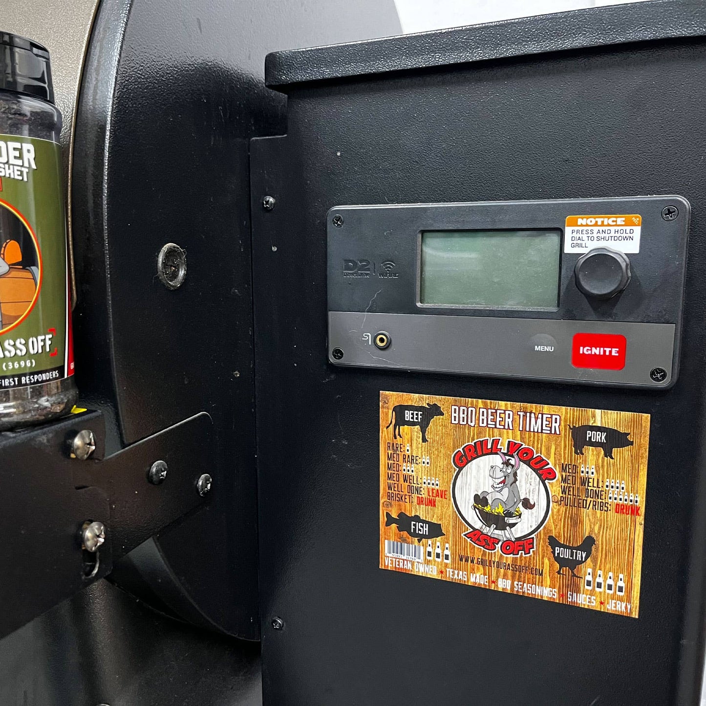 BBQ Beer Timer Magnet - Cook, Kitchen, Grill, Accessories