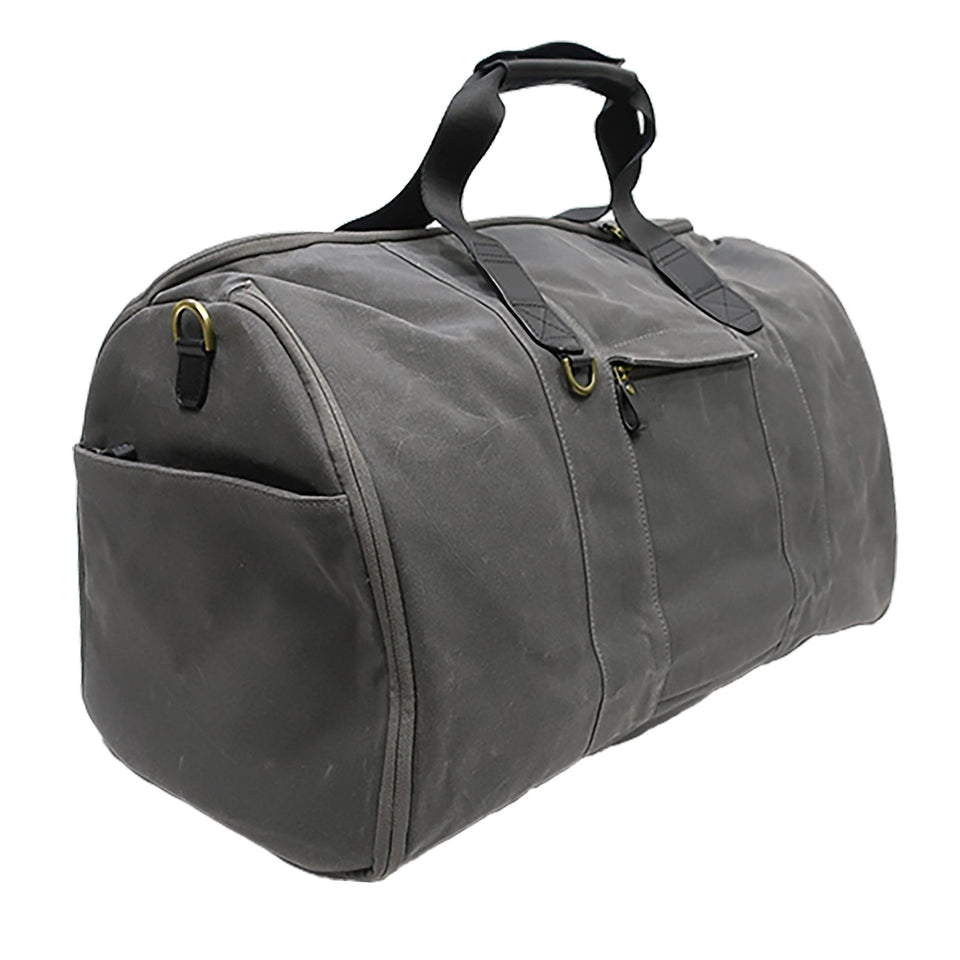 Boconi - Sloan Waxed Canvas and Pull-up Leather Garment Duffle