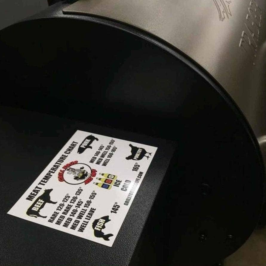 Meat Temperature Cooking Magnet - Grill, BBQ, Spice, Cooking