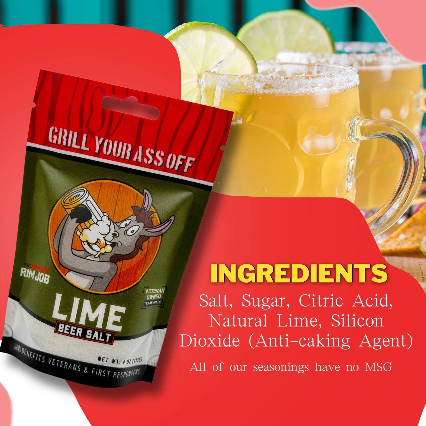 Lime Beer Salt - Drink, Cocktail Mixer, Domestic, Import