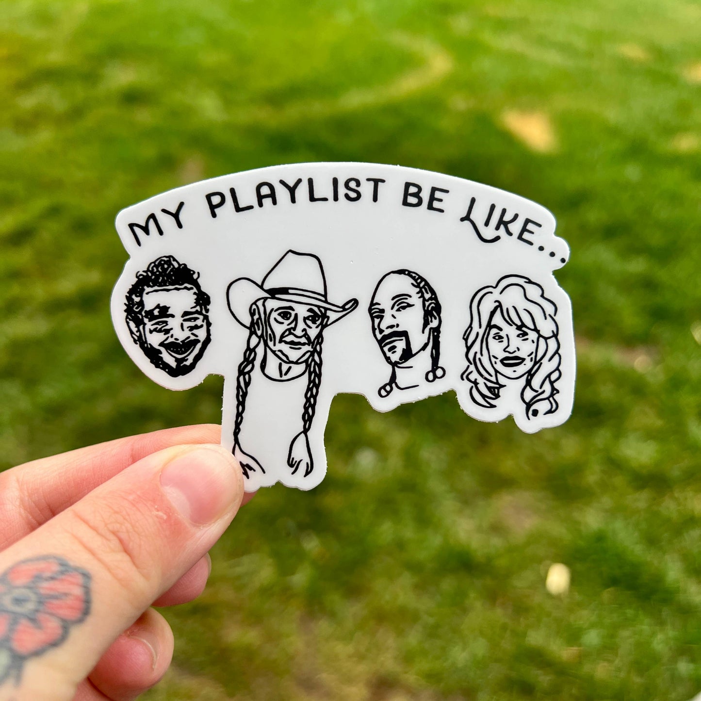 My Playlist Be Like Sticker | Country Music Decal | Music 96