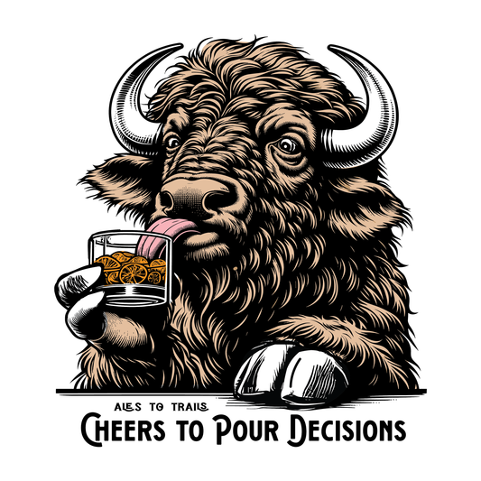 Cheers to Pour Decisions Sticker