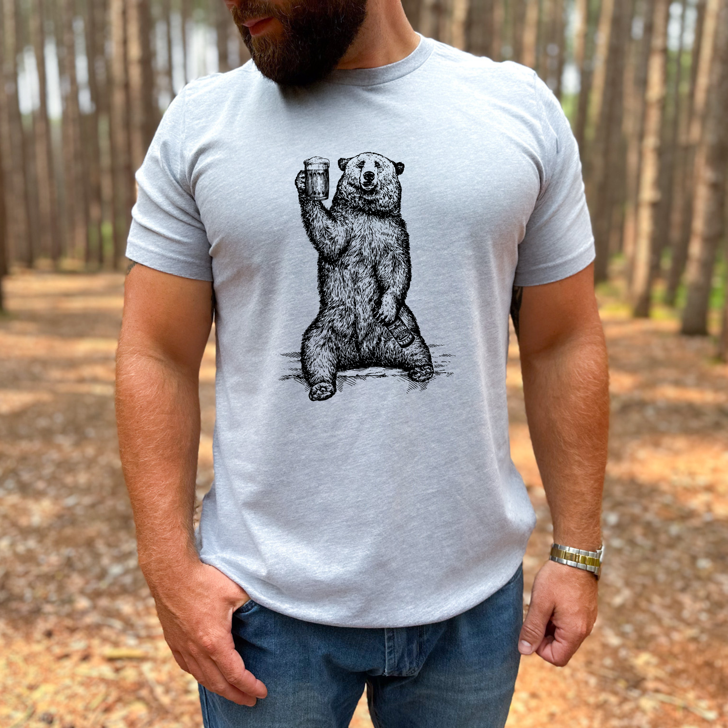 Beer Loving Bear T-Shirt