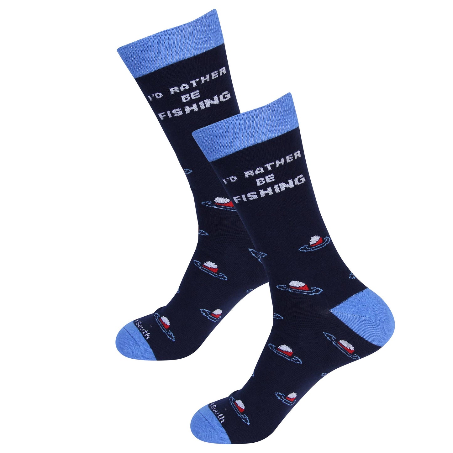 Fishing - Fishing Socks - Lake - I'd Rather Be Fishing