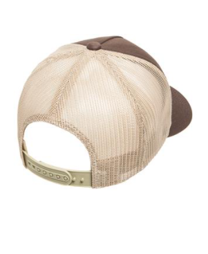 Retro Mountain Trucker Hat – Sunset Landscape Patch