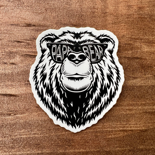 Papa Bear Sticker, Sticker Father's Day Gift, Dad Sticker 025