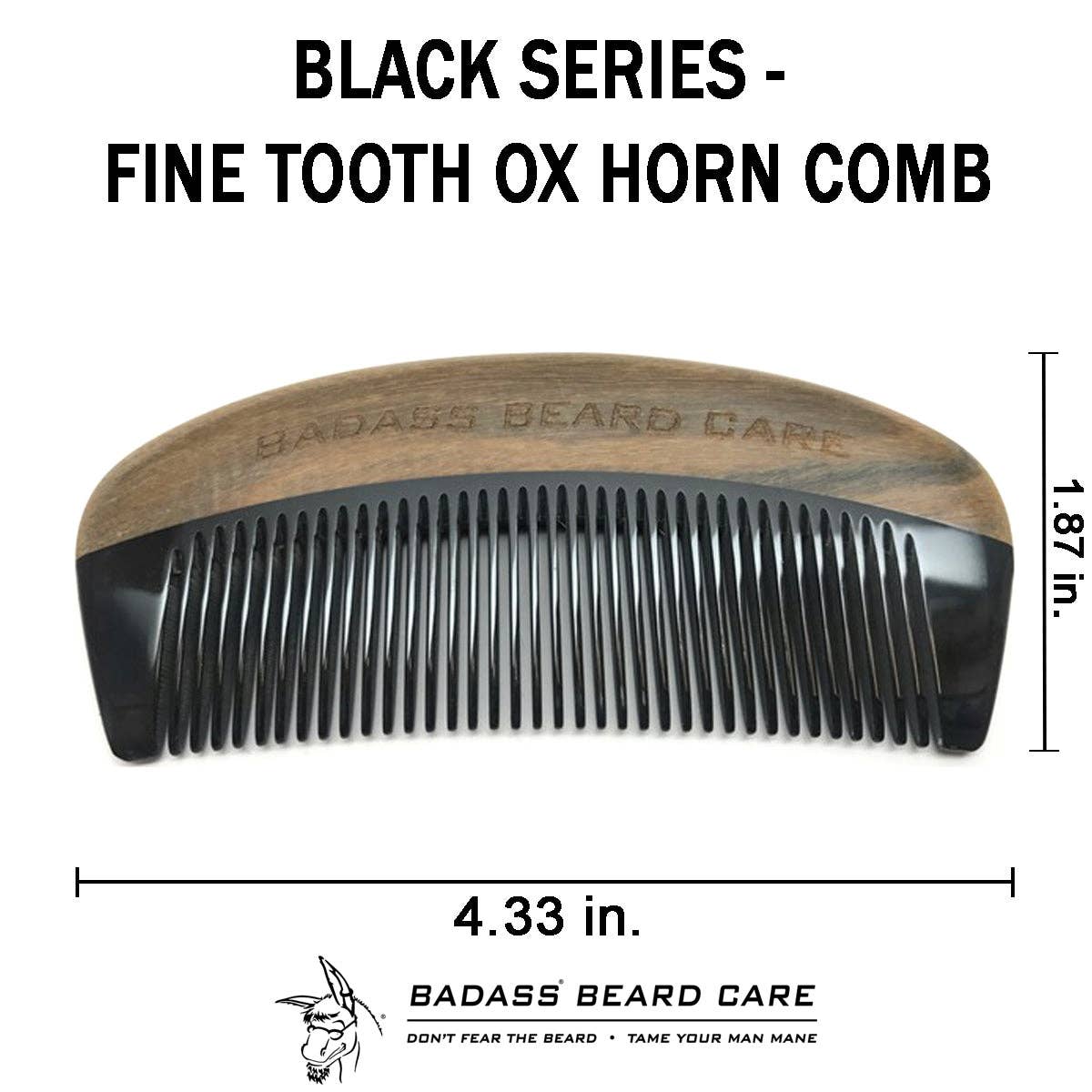 Black Series - Fine Tooth Ox Horn Comb