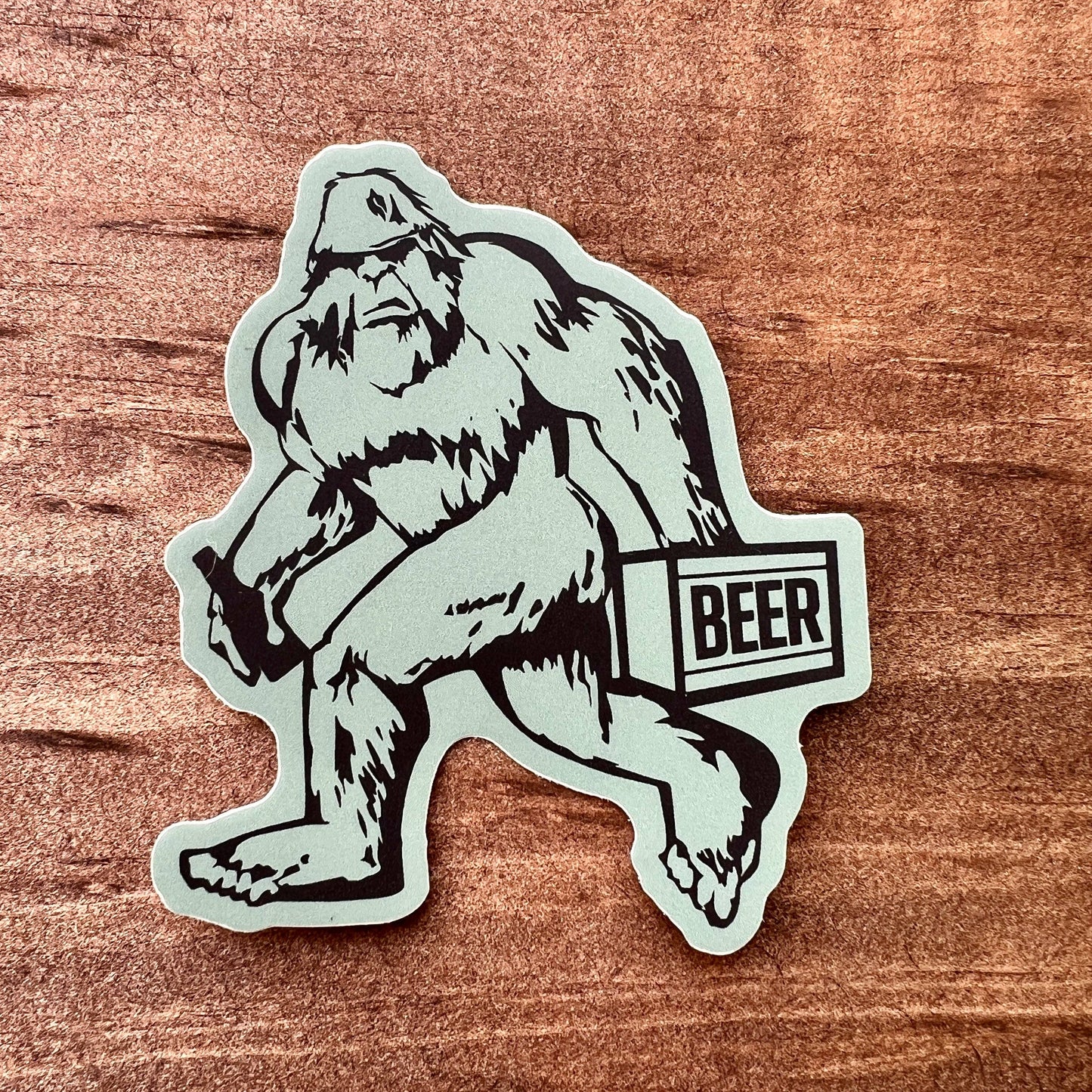 Bigfoot Loves Beer Sticker 029