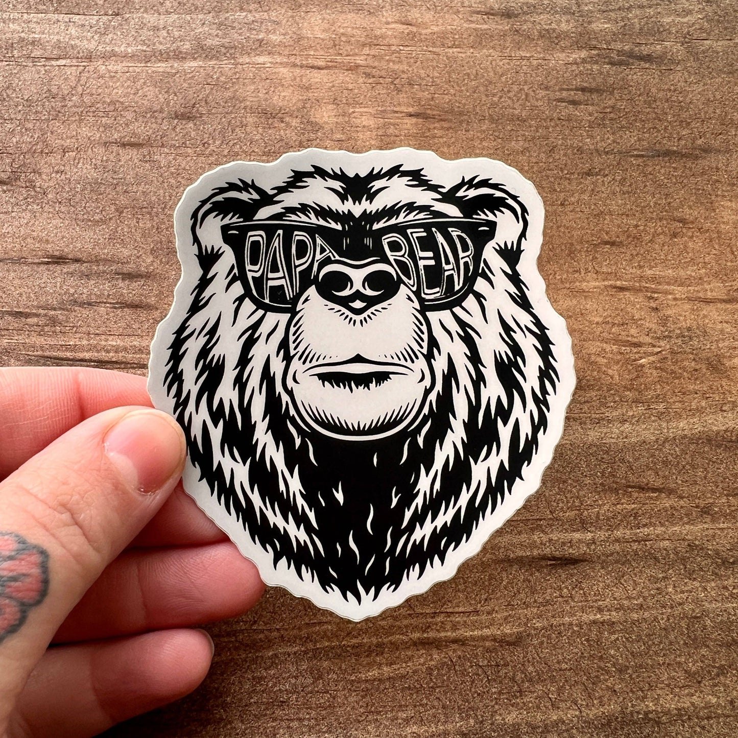 Papa Bear Sticker, Sticker Father's Day Gift, Dad Sticker 025
