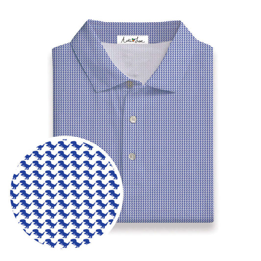 Royal Blue T-Rex Polo