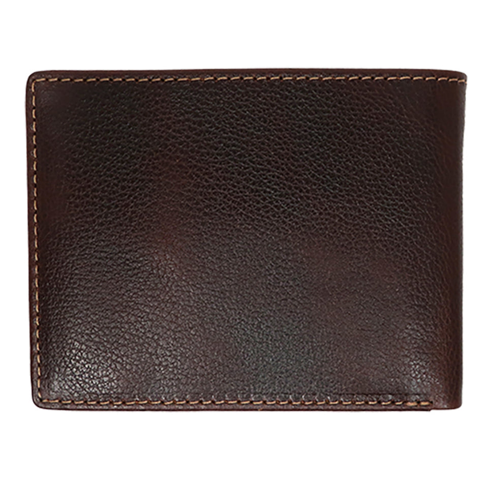 Boconi Bifold Leather Wallet with Card Case Insert