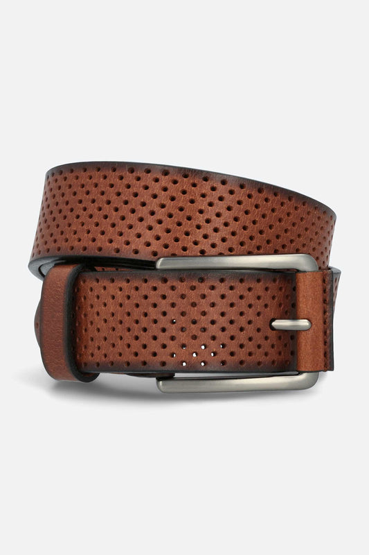 Boconi Men's Perforated Leather Belt