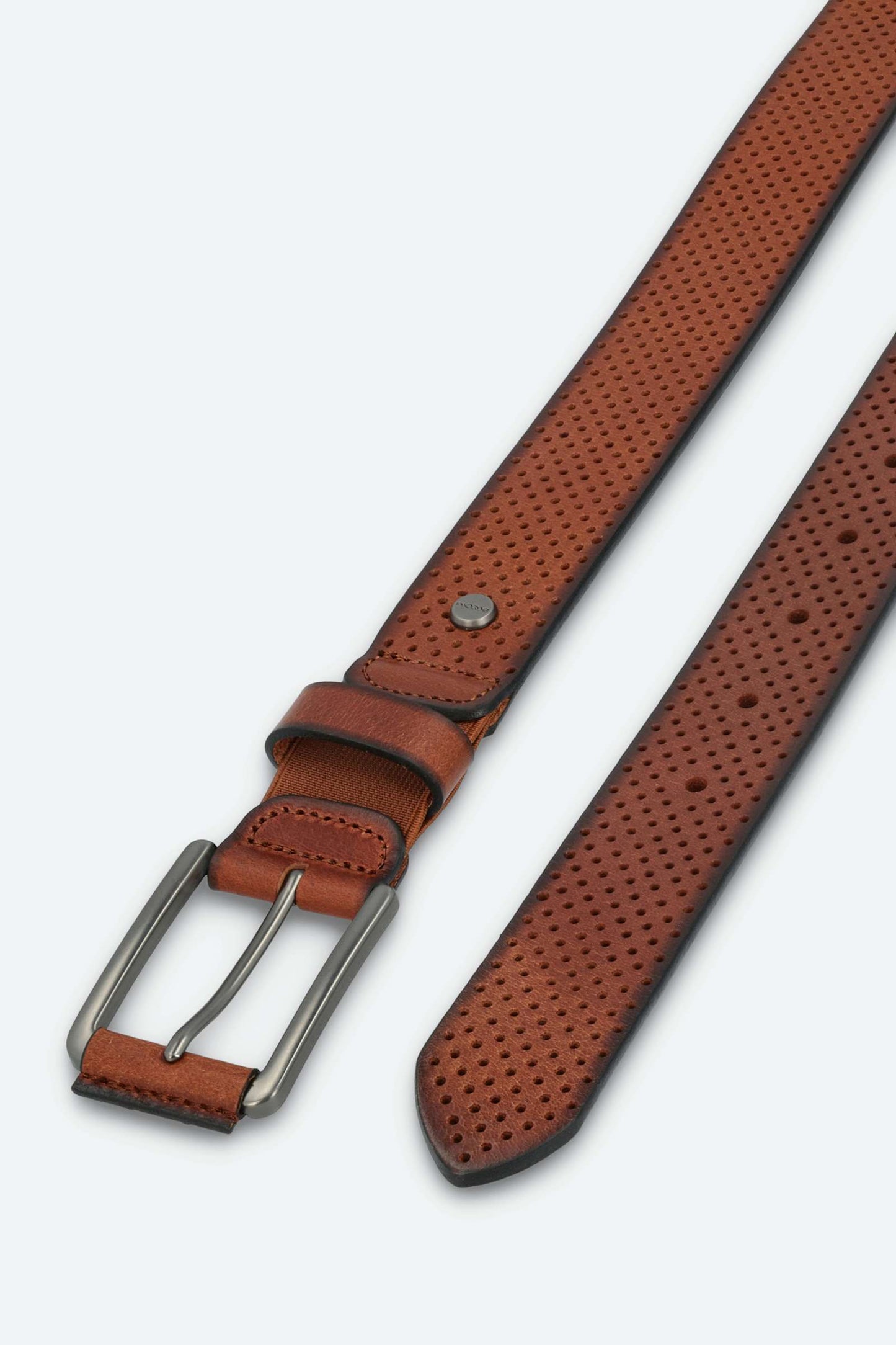 Boconi Men's Perforated Leather Belt