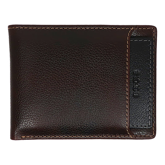 Boconi Bifold Leather Wallet with Card Case Insert