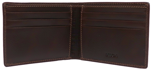 Boconi Bifold Leather Wallet with Card Case Insert